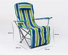 Tavolo da Picnic all'aperto Sedia da Campeggio Sedia da Giardino con poggiapiedi Porta Tazza e braccioli Sedile da Viaggio all'aperto con Borsa da Trasporto BBQ Party Table (Color : Green)