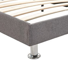 SKM Letto con Materasso Tessuto Grigio Chiaro 120x200cm (38.28kg) Grigio-7190