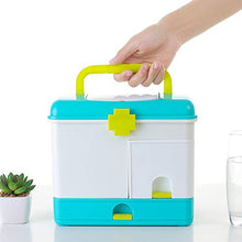 SUMMER HOME Kit di Pronto Soccorso per Uso Domestico PP Medicine Scatola di immagazzinaggio per uffici Pill Organizer per Viaggi Camping Container