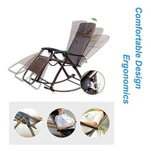 XLYYHZ Sedia a gravità Zero Sedia da Giardino reclinabile Estiva Mobili da Giardino per Esterni | Lettino Pieghevole Lettino Prendisole Regolabile Reclinabile per Cortile Soggiorno Balcone Patio Sp