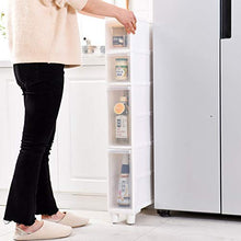 TXXM fabbricazione Cassettiera Cucitura armadio cassetto di stoccaggio slot armadio bagno cucina rack di stoccaggio (Colore: Bianco, Dimensioni: A)