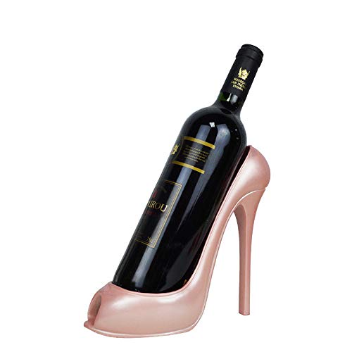 Ly Scarpe con tacco alto rosso Wine Rack 22 * 10 * 19 centimetri Resina Materiale Romantico Modella Gusto Moda 6 Colori Opzionale Sala da pranzo/Soggiorno Oro rosa