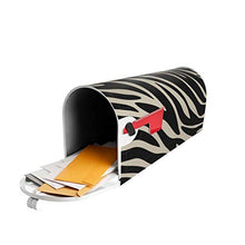 Classic Elegance Black And Tan Zebra Print Unique Designed Magnetic Mail Box Copre Postale Box Cover per Giardino Cantiere Decor Dimensioni Standard 51x48 Pollici