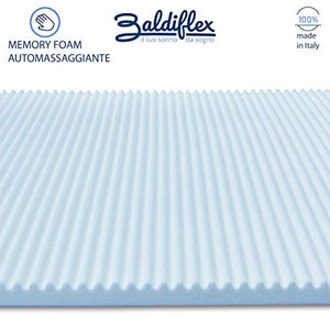 Baldiflex Emporio Correttore Materasso Matrimoniale Topper Memory Fresh Wave H6 con Fodera Maxicool 180x190 cm