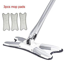 SSAYY Mop Zazzera per Pavimento in Microfibra X-Type con Panno in Mop 3Pcs Sostituisci Gli Utensili per La Pulizia della Casa per L'Estrusione Manuale con Lavaggio A Mano Libera
