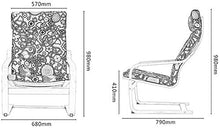 Sedia ergonomica reclinabile, per giardino, patio, patio, patio, patio, pausa pranzo, sedia per rilassarsi (colore: K, dimensioni: telaio colore del tronco), telaio scuro