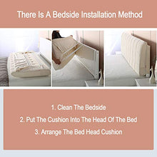 WENZHE Cuscino Testiera da Letto Cuscini Lettura Capezzale, Densità Spugna Riempimento Lavabile, Usato per Letto Matrimoniale Singolo, 6 Colori (Color : White, Size : 150x60x10cm)
