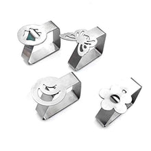 Mariisay Set di 4 Morsetti per Tovaglie Morsetti Chic per Tovaglie in Acciaio Inox Morsetti per Copritavoli Morsetti per Tovaglie Clip per Tovaglie Clip per Tovaglie per Esterni
