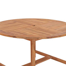 E E-NICES Tavolo da Giardino 120x76 cm in Legno Massello di Teak