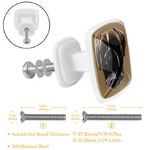 Faccia di cane animale 4 PCS Pomelli per Porta, Pomolo per Mobile, Pomelli per Mobili con Viti, Maniglia per Armadietto, Pomelli per Porta, Pomelli per Cassetti per Porta, Armadio, Cassetto e Credenza