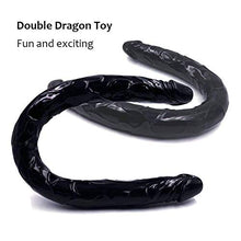 ENYI, Testina per Massaggi a Doppio Lato, Super Lunga, Flessibile e Doppia, 54,6 cm, Colore Nero