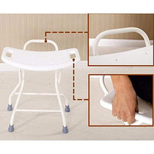 JTKDL Sgabello da Doccia Bagno Home Sgabello da Bagno Pieghevole per Donna Incinta Plastica Spessa Bianca per Adulti