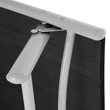 TecTake 800713 Lettino Prendisole, Schienale Regolabile, Resistente alle Intemperie, Alluminio, Mobile Giardino Campeggio - Disponibile in Diversi Colori (Grigio Argento | No. 403259)