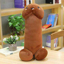XJZSD Regali creativi per Ragazze e Ragazzi, Intestazione Peluche Peluche Peluche tiro Cuscino ripieno Peluche Bambola Peluche, Giocattolo di Sollievo da Stress, 60 cm,Beige