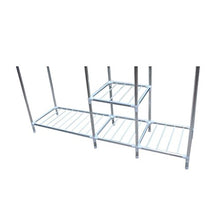 LyMei Armadio portaoggetti Portatile Armadio portaoggetti Armadio portaoggetti con Asta Appendiabiti Armadio con Cerniera Armadio in Acciaio Inossidabile,D_128*47 * 170CM