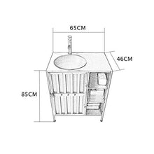 F-HOME Lavabo, Personality Creative Bar Bagno Lavandino Stile Industriale Retro Lavabo (Colore: Bronzo)