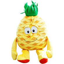 XSDF 25 cm frutta e verdura peluche giocattoli morbidi cuscini decorazione casa fragole broccoli anguria bambole ragazze bambini regali giorno (25 cm, mirtillo)