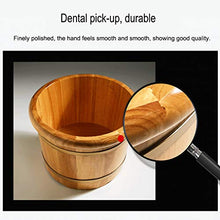 NUBAOgy Barilotto per Pedicure, Vasca per Pediluvio Rovere, Vasca per Piedi in Legno, Vasca per Pedicure, Vasca per Piedi in Legno Massello, Adatto per Hotel, Casa, con Coperchio, 41 * 26 Cm