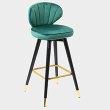 bdb Set di 2 Sgabelli da Bar in Legno con Schienale Alto, Sedie da Bar da Cucina, Sedile da Bar for Interni | All'aperto | Cafe | Pub | Terrazza mobilia (Colore : Verde)