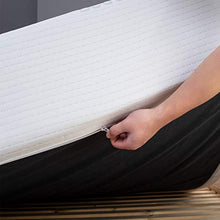 BedStory - Materasso 140 x 190 x 18 cm, in lattice infuso per migliorare il sonno, mi-morbido, traspirante, antiacaro, rivestimento sfoderabile e ipoallergenico
