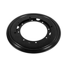 nobrands Piastra Girevole 4 Tipi di Forma Rotonda per impieghi gravosi Zincata Lazy Susan con Cuscinetto Girevole Piastra Girevole Girevole(9-Nero)