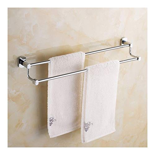 AGGF Portasciugamani Portasciugamani Mensola Multifunzione Rame Placcatura in Cromo Portasciugamani Portasciugamani da Bagno a Parete, per Bagno o Cucina AW D-20 (Colore: 70cm)
