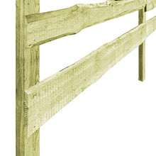 vidaXL 4x Legno di Pino Impregnato FSC Pannelli di Recinzione a 3 Sbarre Immarcescibile con Montanti Recinto Giardino Palizzata 510x120 cm