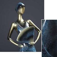 Decorazione Semplice e Creativa Portabottiglie Semplice e Creativo Tavolo Semplice e Creativo Decorazione, Dea Scultura in Resina Soggiorno Armadietto Del Vino Artigianato Ristorante, PZW, Blu