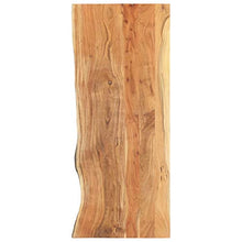 FAMIROSA Piano per Lavabo Bagno in Massello di Acacia 140x55x3,8 cm