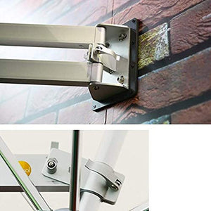 YTO Ombrellone, utilizzato per ombrellone da Giardino a Parete da Esterno, ombrellone inclinabile da Balcone, Alluminio, 220 cm