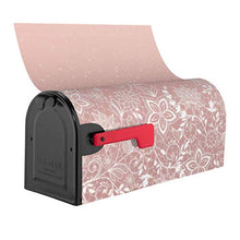 Elegante pizzo bianco floreale e coriandoli design unico progettato cassetta delle poste, copertura per cassetta postale per giardino, giardino, cortile, dimensioni standard 53 x 45 cm