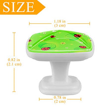 coccinella (2) 4 PCS Pomelli per Porta, Pomolo per Mobile, Pomelli per Mobili con Viti, Maniglia per Armadietto, Pomelli per Porta, Pomelli per Cassetti per Porta, Armadio, Cassetto e Credenza