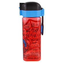 Spiderman | Bottiglia Riutilizzabile per bambini con sistema anti-gocciolamento e maniglia per trasportarla – Facile apertura con bottone – Senza BPA– Capacitá 550 ml