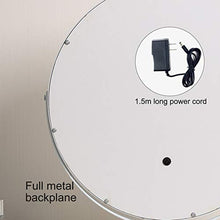 ZHAORU Specchio a LED per Specchio da Trucco da Tavolo con luci, Rotazione a 360 °, Specchio da Barba Indipendente, Specchio Touch Control, Luce per Specchio da Bagno Ricaricabile