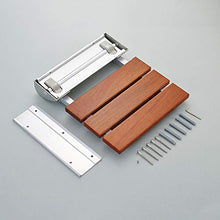 LXLAMP Sgabello Doccia Antiscivolo Regolabile in Altezza Sedile for Doccia A Parete, Sgabello for Doccia Pieghevole Sedia for Doccia Pieghevole Antiscivolo in Legno Massello for Disabili
