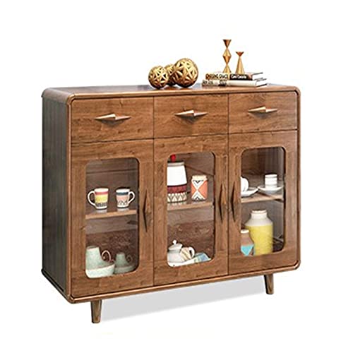 N/Z Attrezzatura per la casa Credenze Credenza Armadio per Vino Armadio Moderno Semplice Armadio per stoccaggio Armadio per Cucina per Soggiorno (Colore: Dimensioni Naturali: 120x40x93cm)