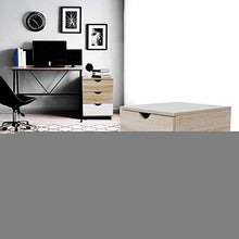 File Cabinet, Accento con 3 cassetti Comodino Comodino, Comodino portaoggetti Mobile per Ufficio Camera da Letto Stanza della Scuola Materna casa