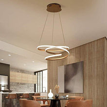 N/Z Home Equipment 30w LED Dimmable with Remote Control Modern Creative Golden Ring Design Used in Bedroom Living Room Kitchen Dining Table Bar Loft Easy to Tall