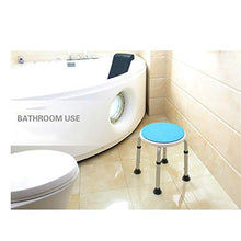GLJMTY Sgabello da Bagno/Doccia Arrotondato Poltrona da Bagno per Bagno Vecchio in Lega di Alluminio Regolabile in Altezza