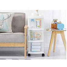 TXXM fabbricazione cassettiera Cucitura armadio cassetto di stoccaggio slot armadio bagno cucina rack di stoccaggio (colore: bianco, dimensioni: 3 strati)