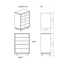 Allibuy Cassettiera Nordic Solido Legno cassettiera Governo di immagazzinaggio Piccolo Appartamento Composto da Soggiorno Mobili Camera da Letto Petto per Corridoio Soggiorno