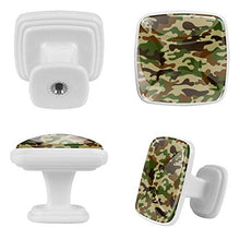 Motivo mimetico 4 PCS Pomelli per Porta, Pomolo per Mobile, Pomelli per Mobili con Viti, Maniglia per Armadietto, Pomelli per Porta, Pomelli per Cassetti per Porta, Armadio, Cassetto e Credenza