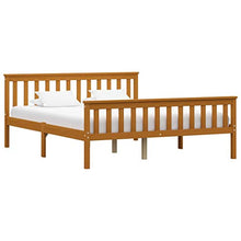 FAMIROSA Giroletto con 2 Cassetti Marrone Miele Legno di Pino 160x200 cm-0532