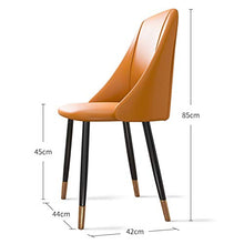 Arredamento Set Di 4 Sedie Da Pranzo In Accento, Pelle PU Impermeabile Rivestita Con Gambe In Metallo Oro Nero, Bancone Della Cucina Occasionale Sedie Laterali Soggiorno Con Braccioli Lounge Ufficio R