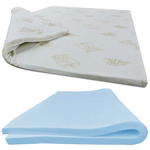 Baldiflex Emporio Correttore Materasso Matrimoniale H6 Topper in Memory Fresh con Fodera Aloe Vera 170x200 cm