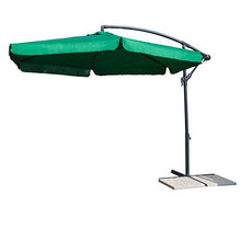 VERDELOOK Ombrellone a Braccio in Poliestere 3x3 m, Verde Scuro, per Giardino arredo Esterni