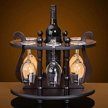 LHQ-HQ cremagliera del vino a casa il vino titolare calice di vino a testa in giù in legno massello bar caffetteria cremagliera decorazione cremagliera vivere stand di esposizione del vino cucina abit