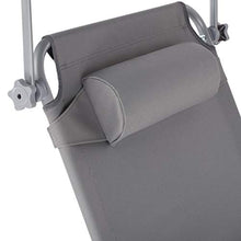 TecTake 800772 Sedia a Sdraio con Parasole, Schienale Regolabile in 4 Posizioni, Rivestimento Resistente, Giardino Spiaggia Lettino da Sole - Disponibile in Diversi Colori (Grigio | No. 403413)