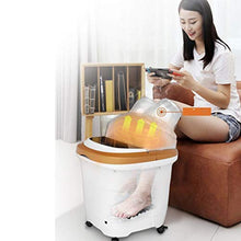 ZSQDSZ Pediluvio riscaldato, Massaggio del Piede in profondità Massaggiatore, Telecomando Bolle Automatiche Vasca di Pedicure elettrica terapeutica a infrarossi