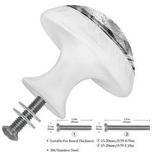 Gattino 4 PCS Pomelli per Porta, Pomolo per Mobile, Pomelli per Mobili con Viti, Maniglia per Armadietto, Pomelli per Porta, Pomelli per Cassetti per Porta, Armadio, Cassetto e Credenza